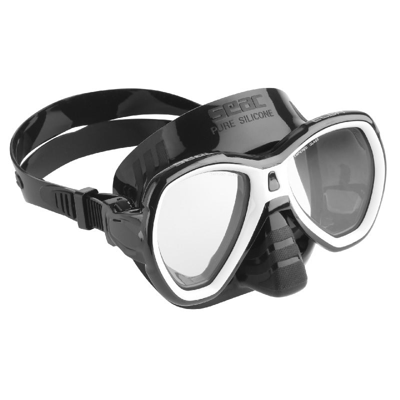 Seac Elba Adult Scuba Diving Mask-White
