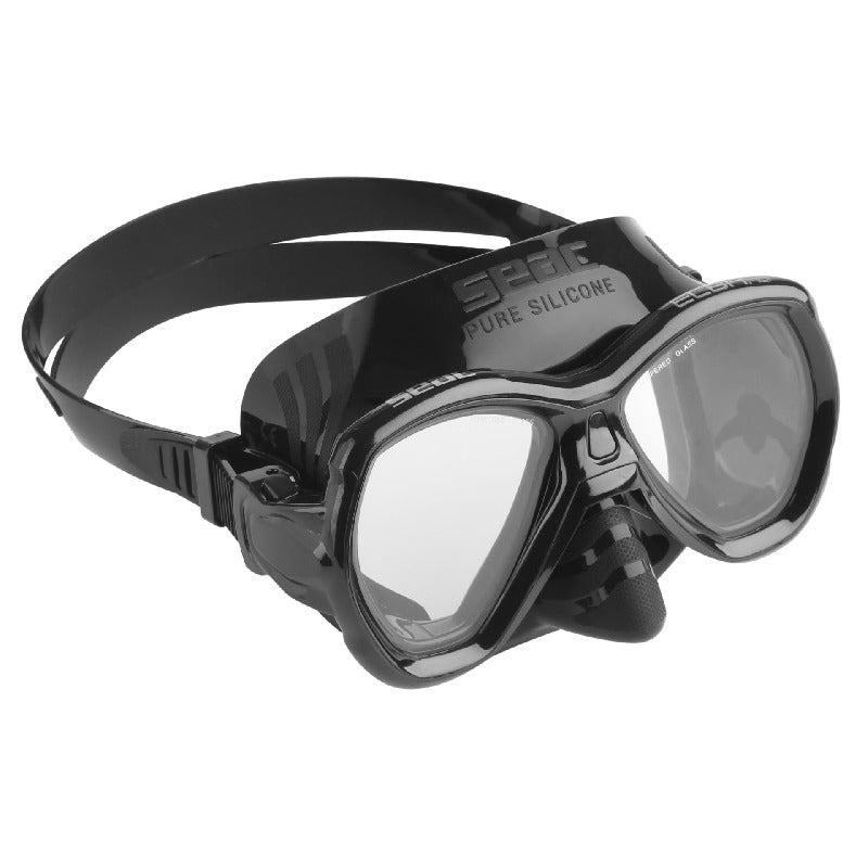 Seac Elba Youth Scuba Diving Mask-Black