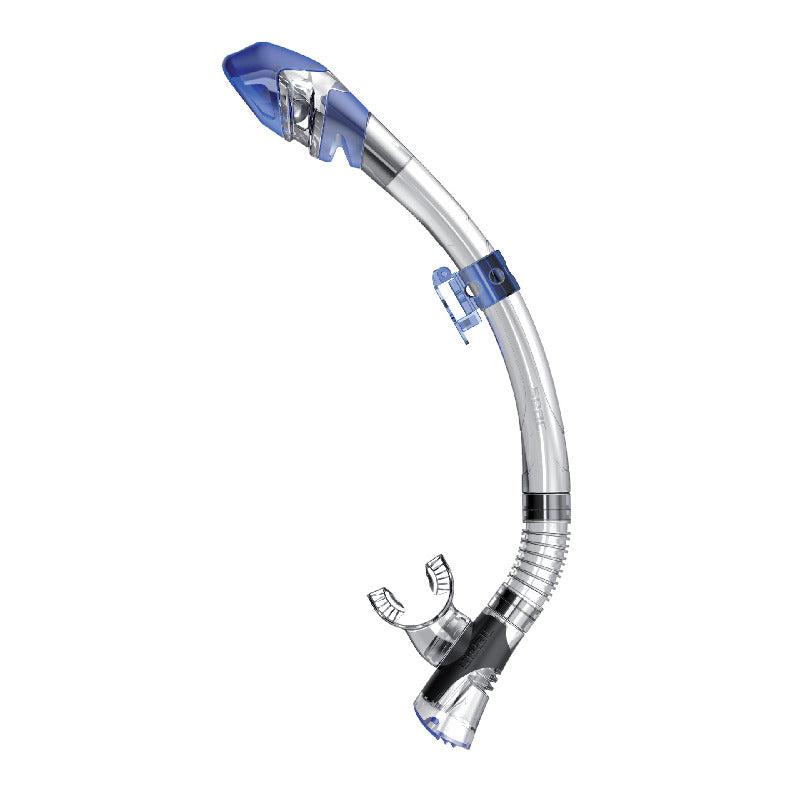 Seac Fast Tech Dry Adult Scuba Diving Snorkel-Blue
