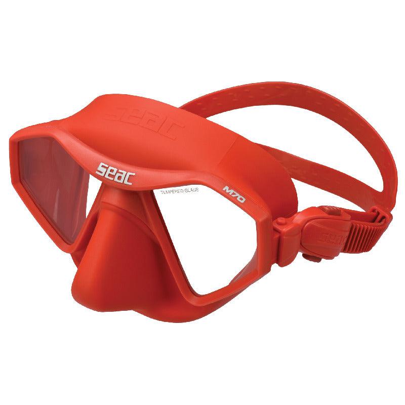 Seac M70 Low Volume Diving Mask-Red
