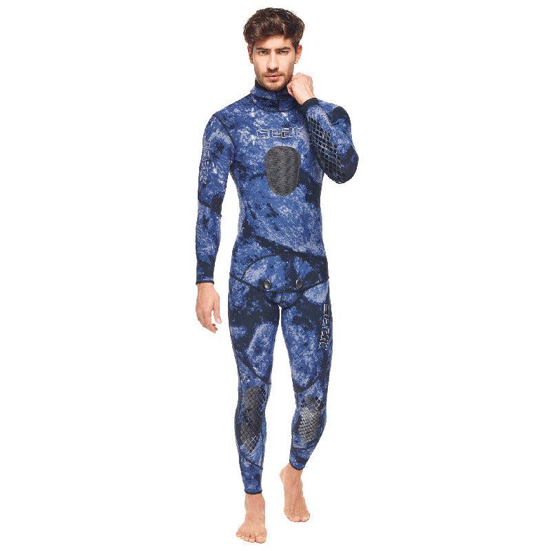 Seac Makaira Man 2.0 MM Spearfishing Wetsuit-Blue Camouflage