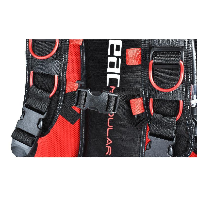Seac Modular Rear-Bladder BCD-Black/Red