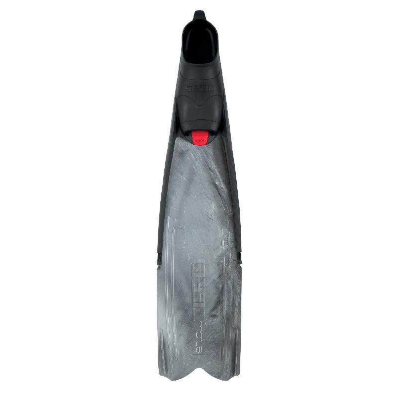 Seac Motus Long Freediving and Spearfishing Fins-Grey Camouflage