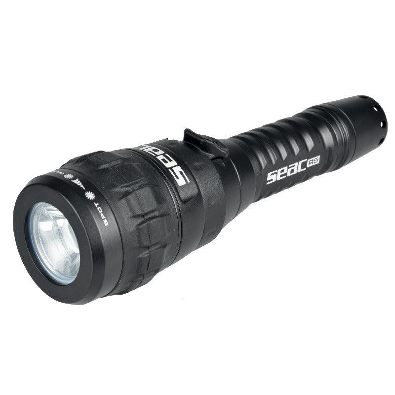 Seac R5 Scuba Dive Rechargeable Flashlight-6.5 in