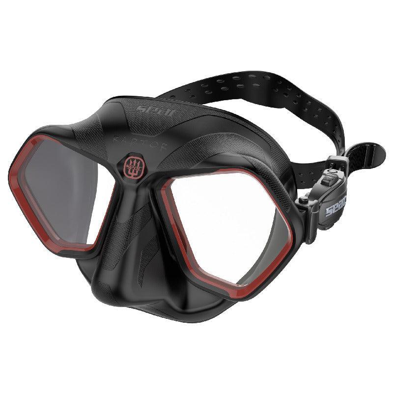 Seac Raptor Freediving and Spearfishing Mask-Red-