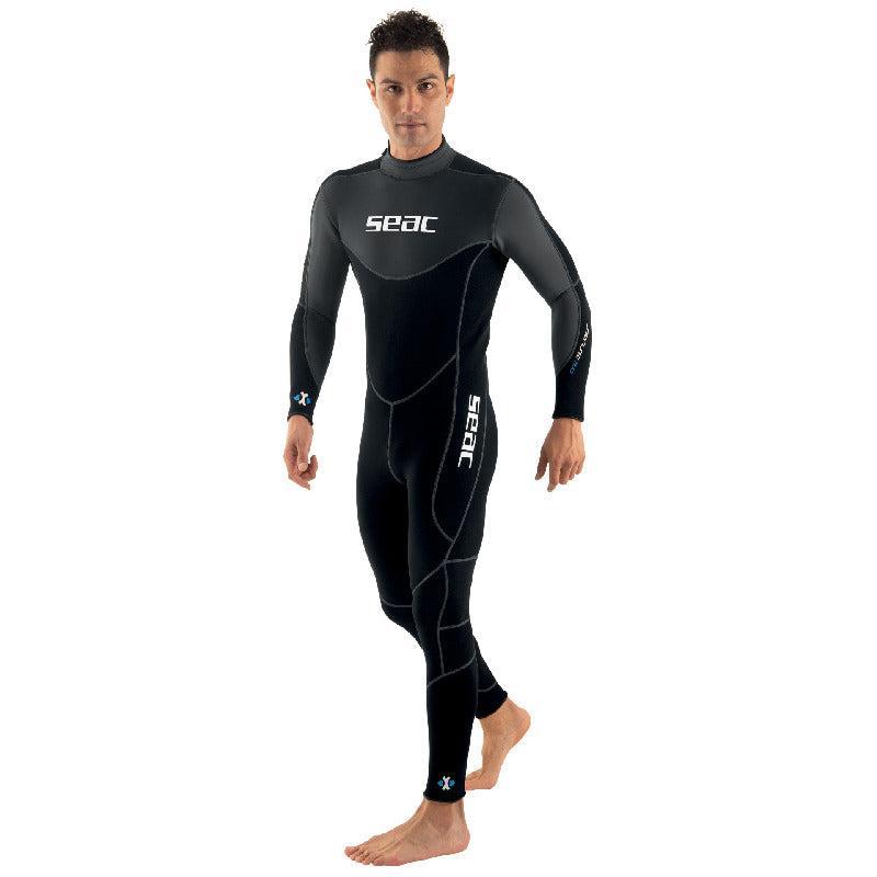 Seac Sense Long, Mens One-Piece Wetsuit, 3mm Neoprene-XL-