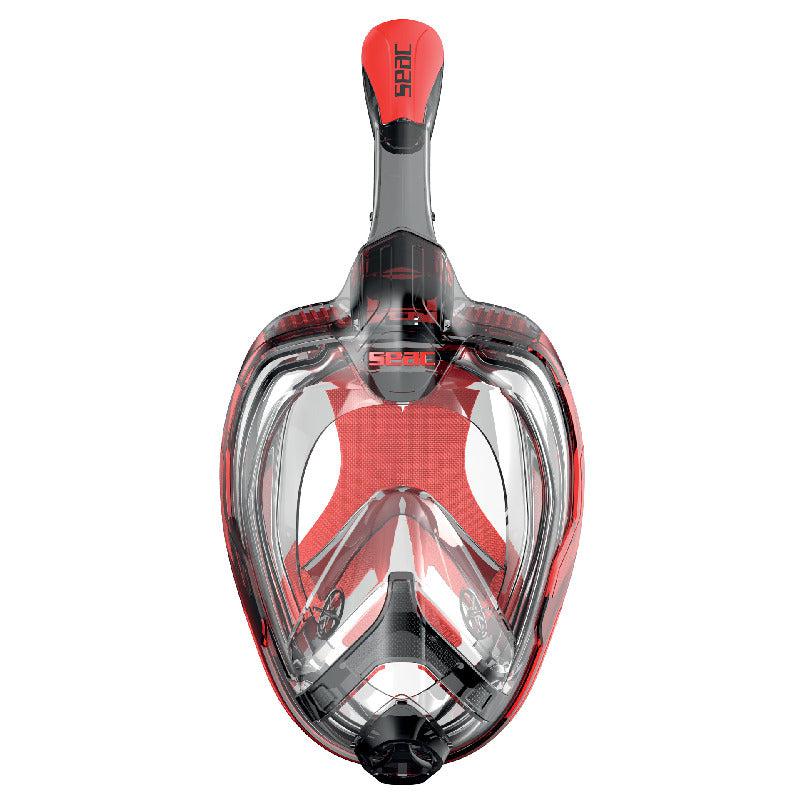 Seac Unica Full Face Mask-Black/Red