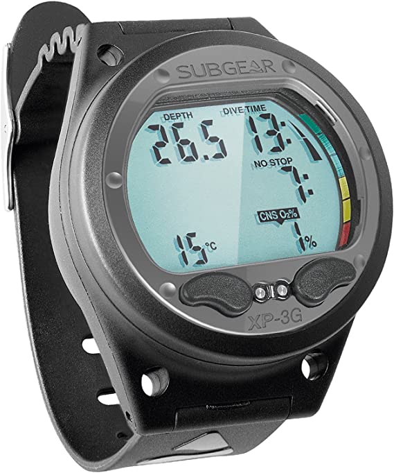 SubGear Scuba Diving XP-3G 3-Gauge Inline Console - Imperial w/FS 1.5-