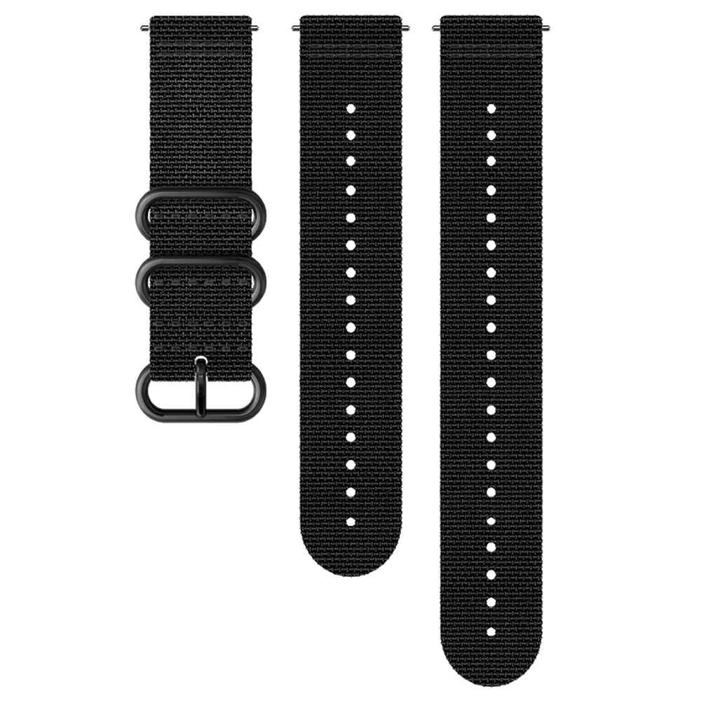 Suunto 24 MM Explore 2 Textile Strap (Non Dive)-BLACK/BLACK