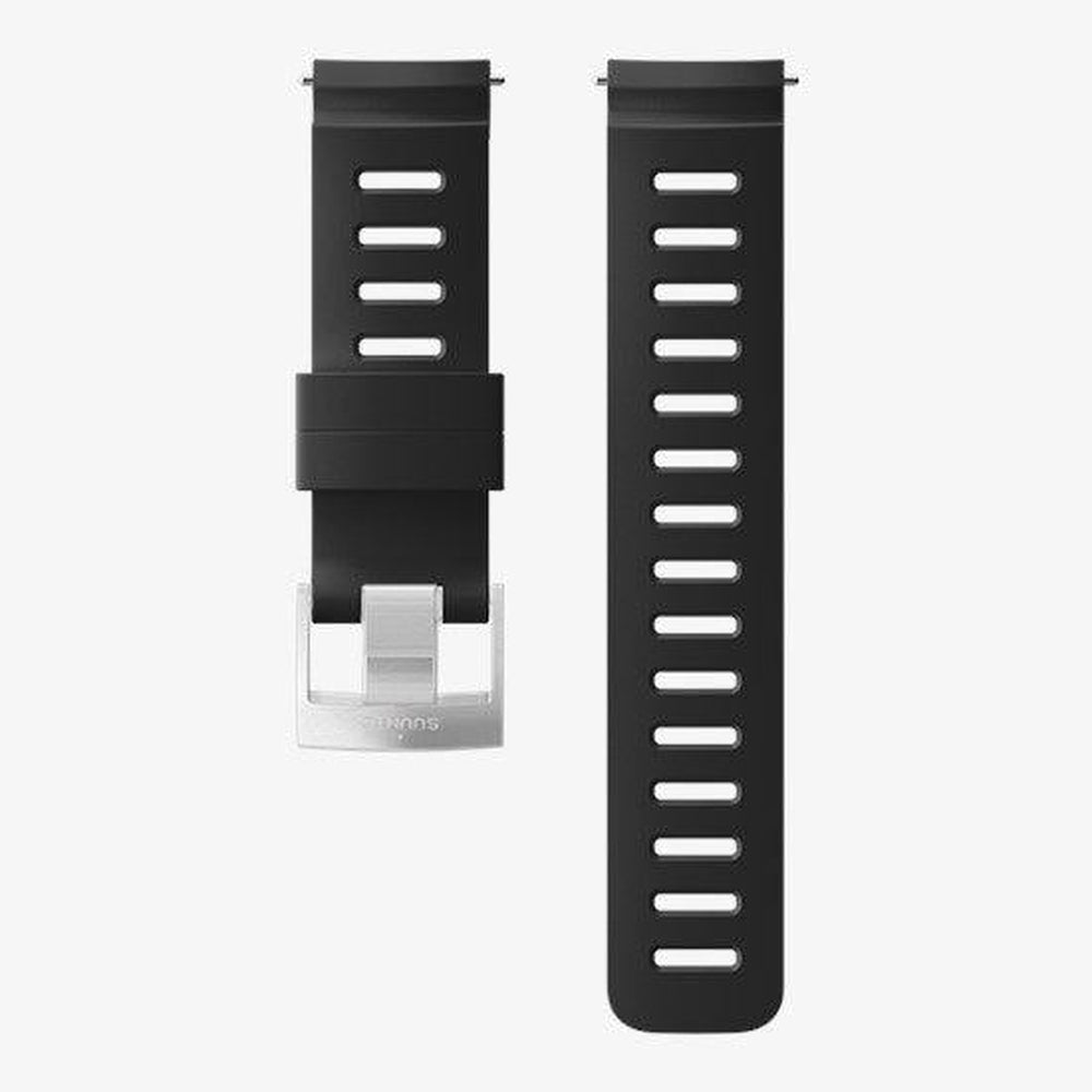 Suunto D5 Dive Computer Quick Release Silicone Strap-BLACK/STEEL M
