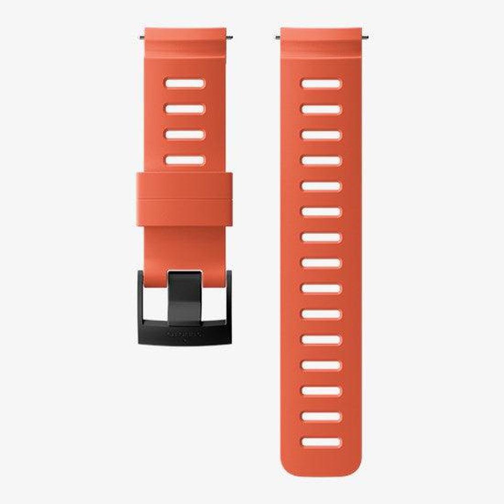 Suunto D5 Dive Computer Quick Release Silicone Strap-CORAL/BLACK M