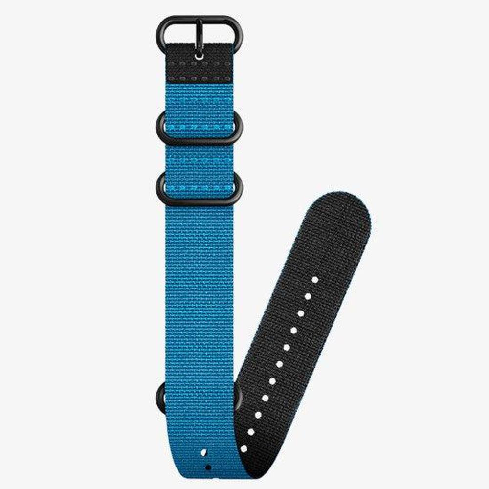 Suunto D5 Dive Computer Quick Release Textile Zulu Strap-INSTRUCTOR BLUE/BLACK