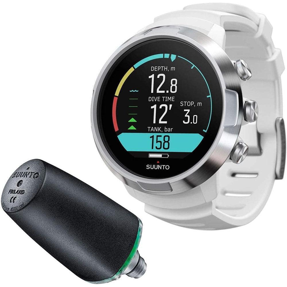 Suunto D5 Wrist Dive Computer with USB Cable & POD Package-White-