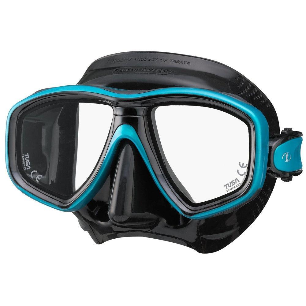 Tusa Freedom Ceos Dual Lens Scuba Diving Fin-Black/Ocean Green
