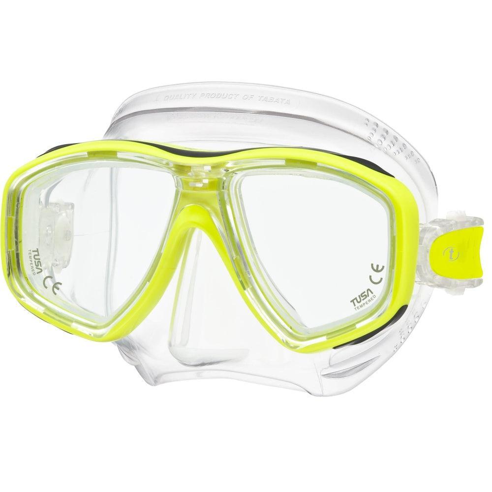Tusa Freedom Ceos Dual Lens Scuba Diving Fin-Yellow