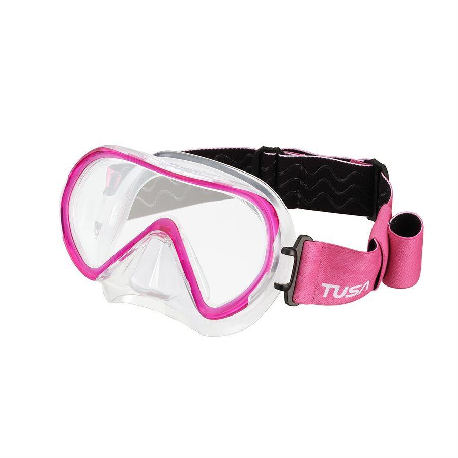 Tusa Ino Diving Mask Fabric Strap-Bougainvillea Pink-