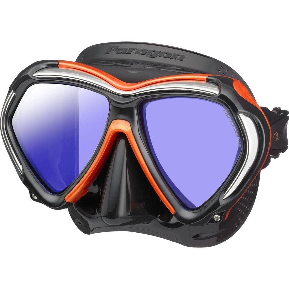 Tusa Paragon Dual Lens Scuba Diving Mask-Energy Orange