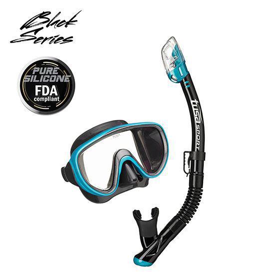 Tusa Serene Mirrored Dive Mask and Snorkel Combo (M16/SP250)-