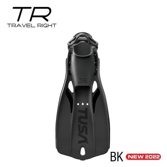 Tusa Travel Right Fin-Black-XS-