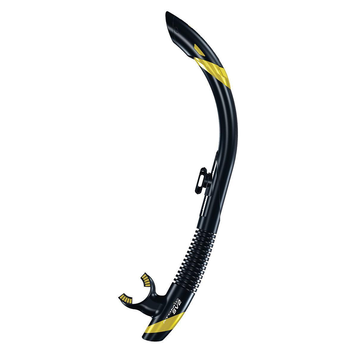 Used Atomic Aquatics SV2 Snorkel-Black/Yellow-Good-