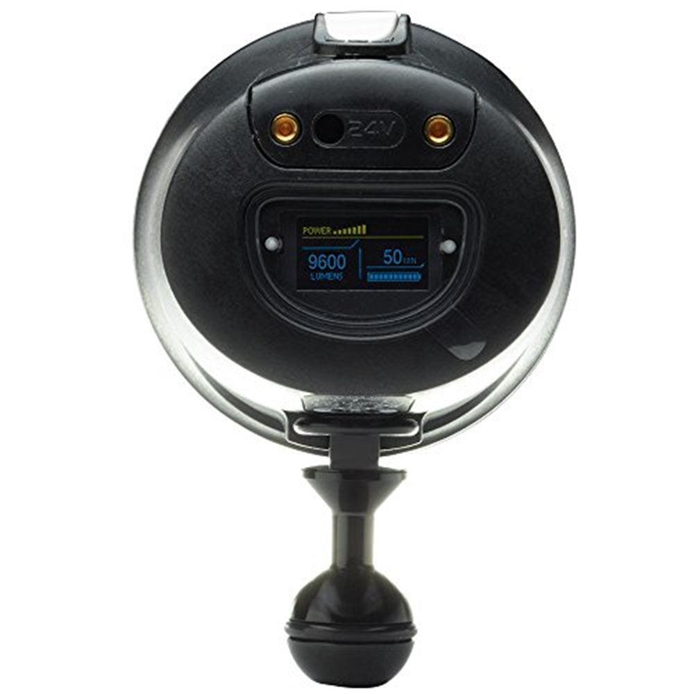 Light & Motion Sola Video Pro 9600 FC Underwater Light, Black/Titanium-Black/Titanium