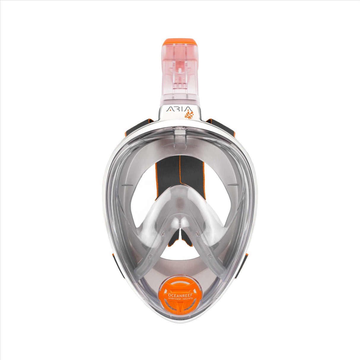 Used Ocean Reef Aria Jr – Full Face Snorkeling Mask-White