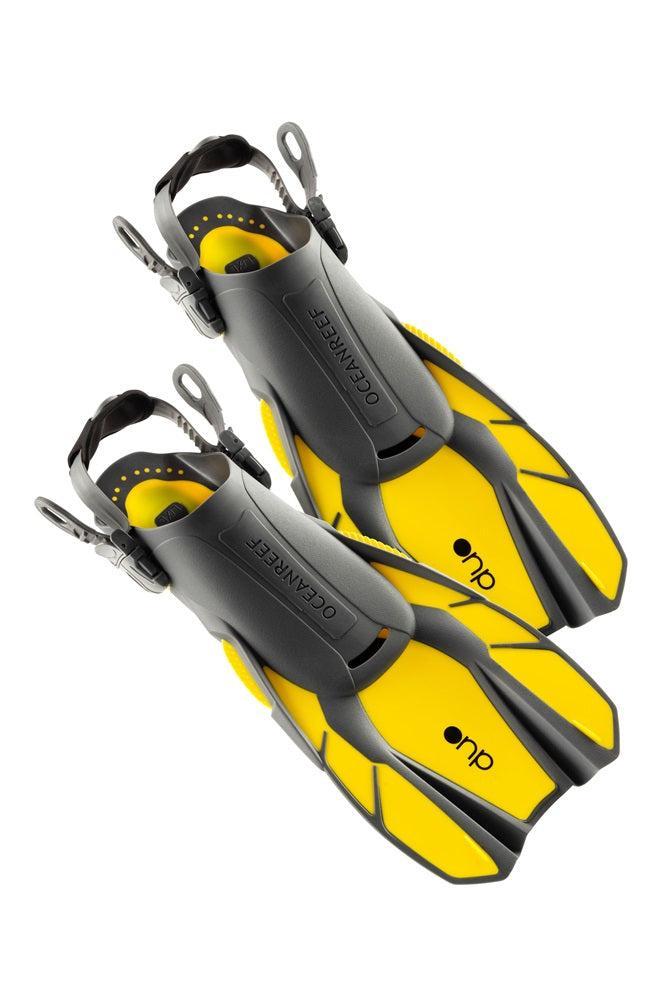 Used Ocean Reef Duo Fins-Yellow-L/XL-Like New