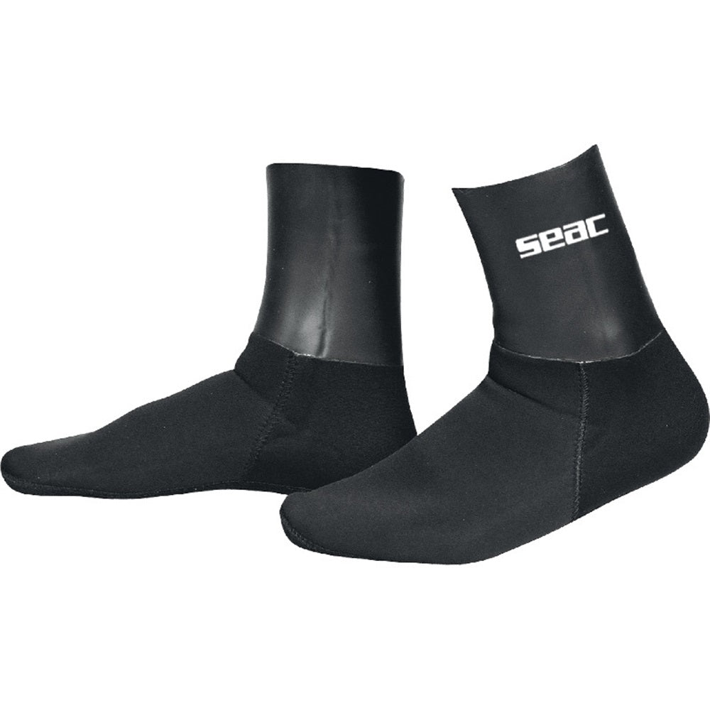 Used Seac Anatomic Socks, 5 mm Neoprene Freediving and Spearfishing Socks-XXL