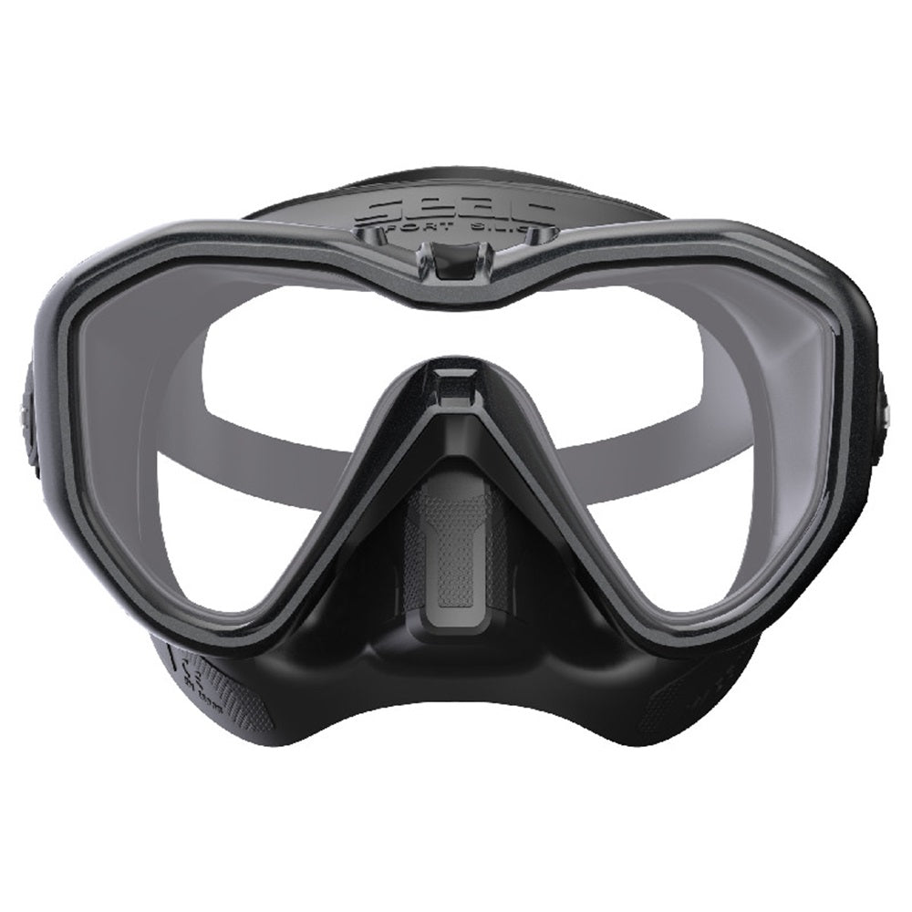 Used Seac Italica 50 S/BL Black Metal Mask-Black Metal-Like New-