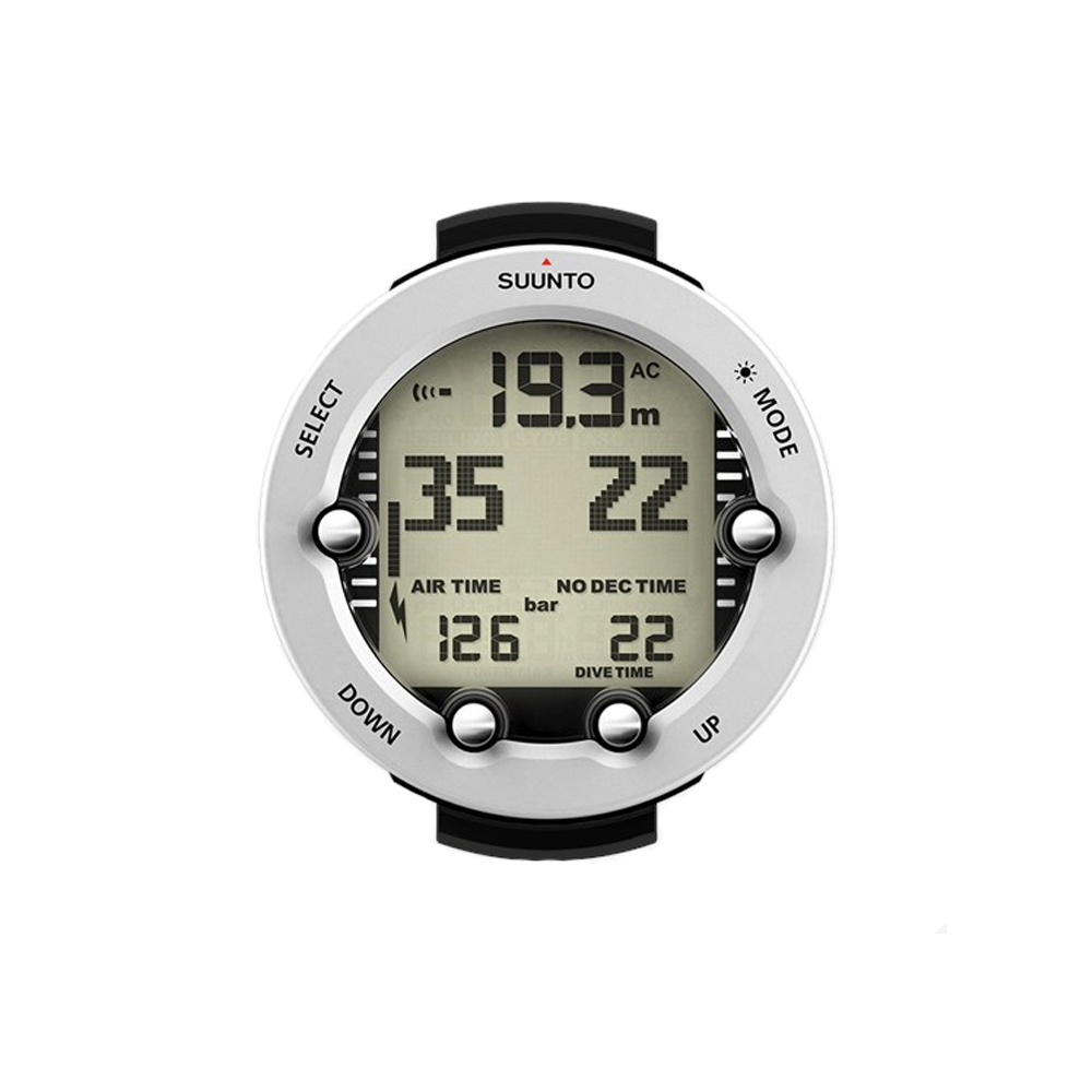 Used Suunto Vyper Novo Lite Graphite - USB Cable, Bungee And Rubber Boot Sold Separately-White-Acceptable-