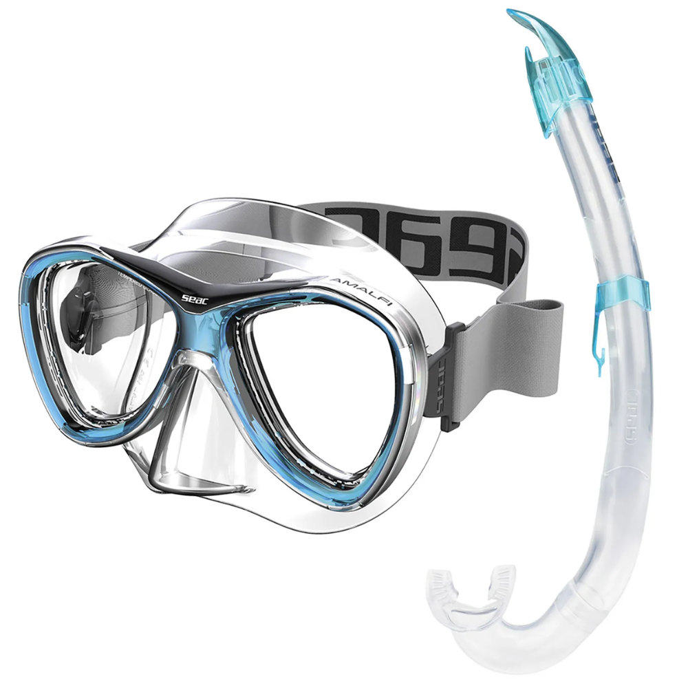 Seac Amalfi Two Lens Mask with Flash Snorkel Set