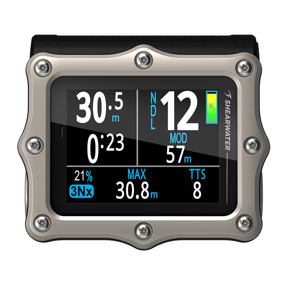 Shearwater Perdix 3 Ti Dive Computer - Silver