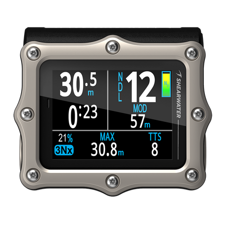 Shearwater Perdix 3 Ti Dive Computer - Silver