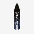 Mares X-Wing Fiber fin blade, indigo polygon graphic