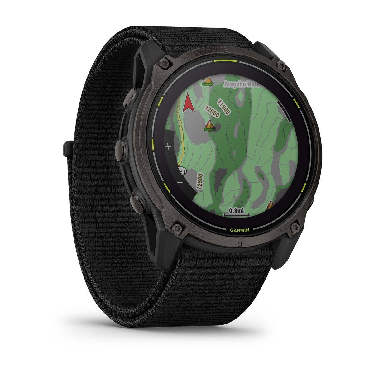 Garmin Enduro 3, Carbon Gray DLC Titanium with Black Ultrafit Nylon Strap