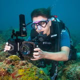 DiveVolk Dive Light 2000 Lumen SL20 – High-Power Underwater Video Lighting for Scuba and Photography