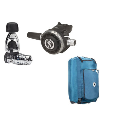 Scubapro MK25 EVO/G260 Dive Regulator System INT + ScubaPro Sport Bag 125 Roller