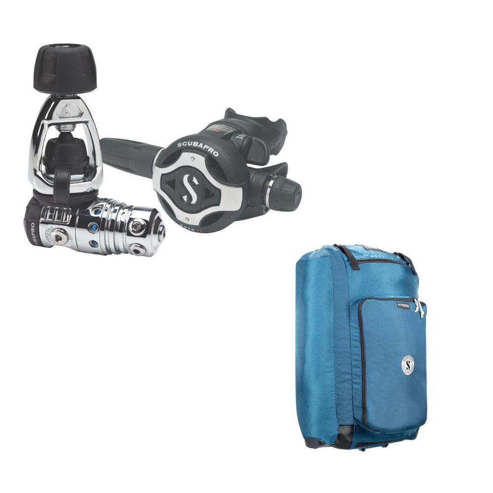 Scubapro MK25 EVO/S620Ti Dive Regulator System + ScubaPro Sport Bag 125 Roller
