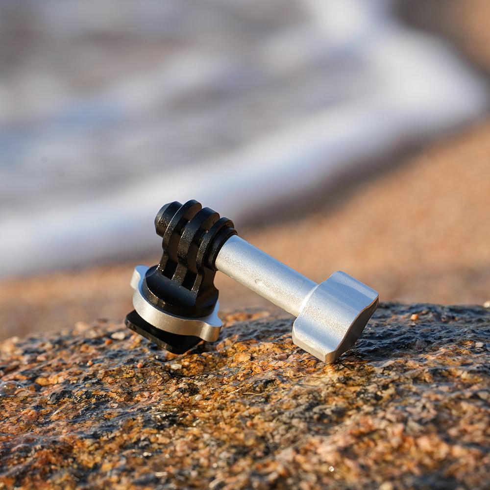 DiveVolk Cold Shoe to Action Camera Adapter – Dual Mount for GoPro, DJI, Insta360 & Smartphones