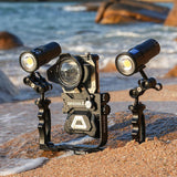 DiveVolk Underwater L Bracket for Seatouch 4 Max – Vertical Horizontal Camera Mount for Content Creators