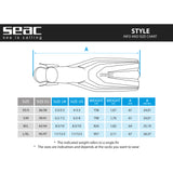 SEAC OPEN HEEL FIN STYLE