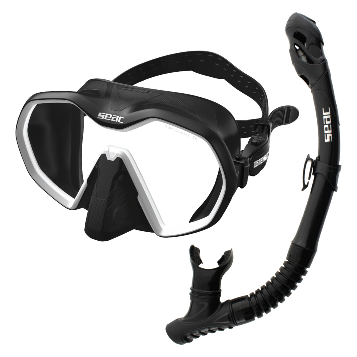 SEAC SET BIS ICONA MASK + REVERSE DRY SNORKEL