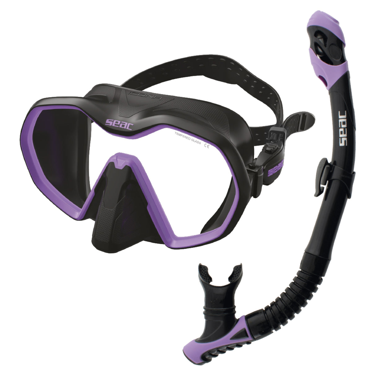 SEAC SET BIS ICONA MASK + REVERSE DRY SNORKEL