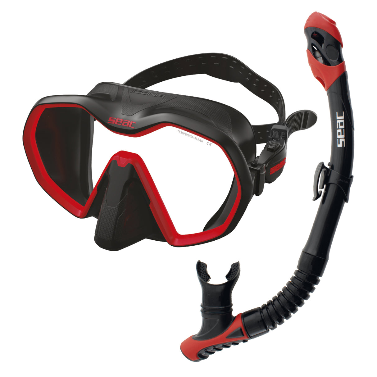 SEAC SET BIS ICONA MASK + REVERSE DRY SNORKEL