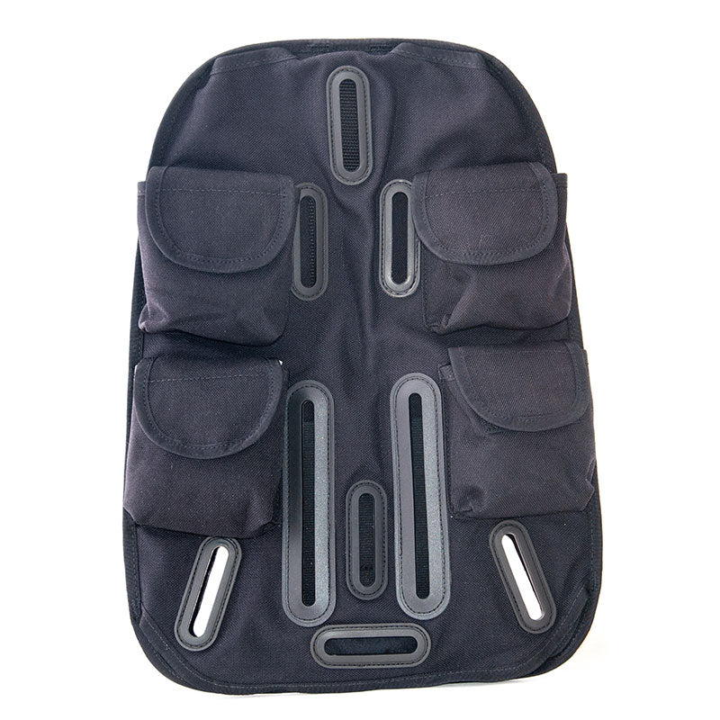 OMS Dive Gear Back Pad w/ 4 x 2lb Pockets Color Black