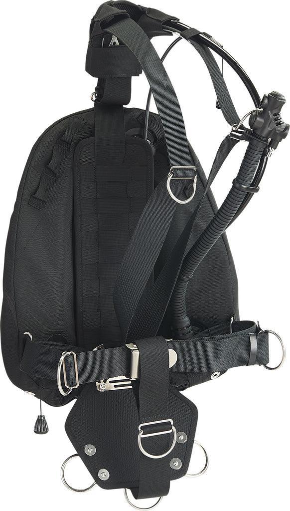 OMS Dive Gear SideStream Harness, 27lb (~12.5 kg) Redundant Air-Cell, Spine Weight Pocket (REDUCED) Color Black