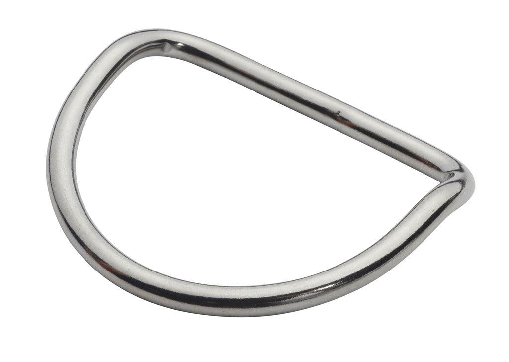 OMS Dive Gear D-ring 2" (5 cm) Stainless Steel, ~ 45° Bend Style SS