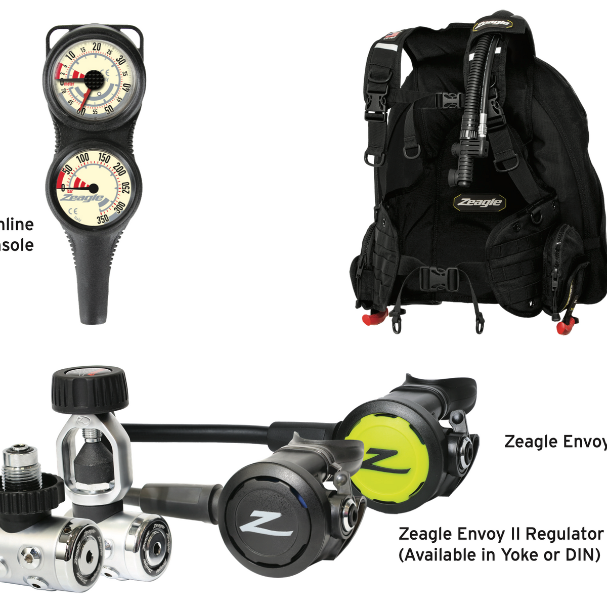 Regolatore Zeagle Envoy II Con Octopus – Per Immersioni Subacquee, Modello 350-3310 - Foto 3