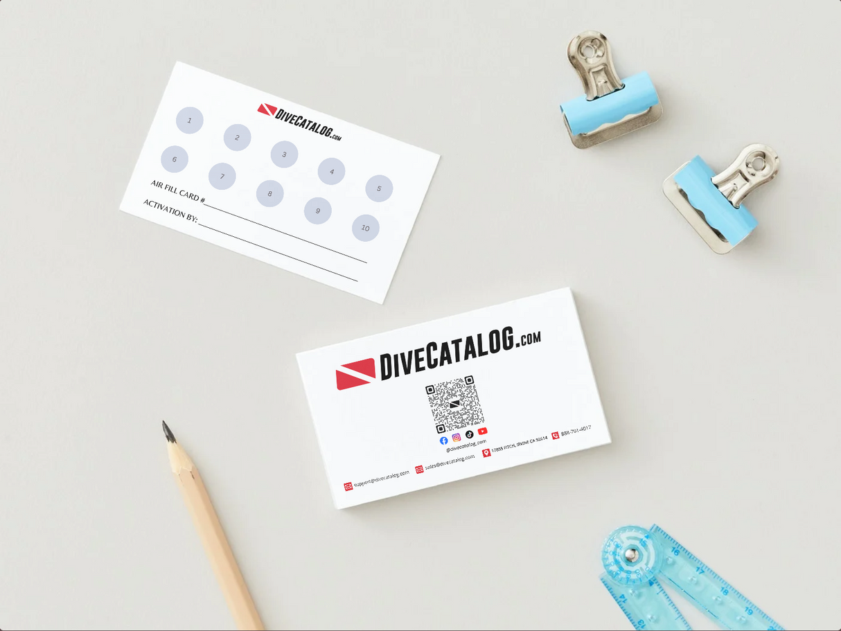 DiveCatalog.com Air Fill Card