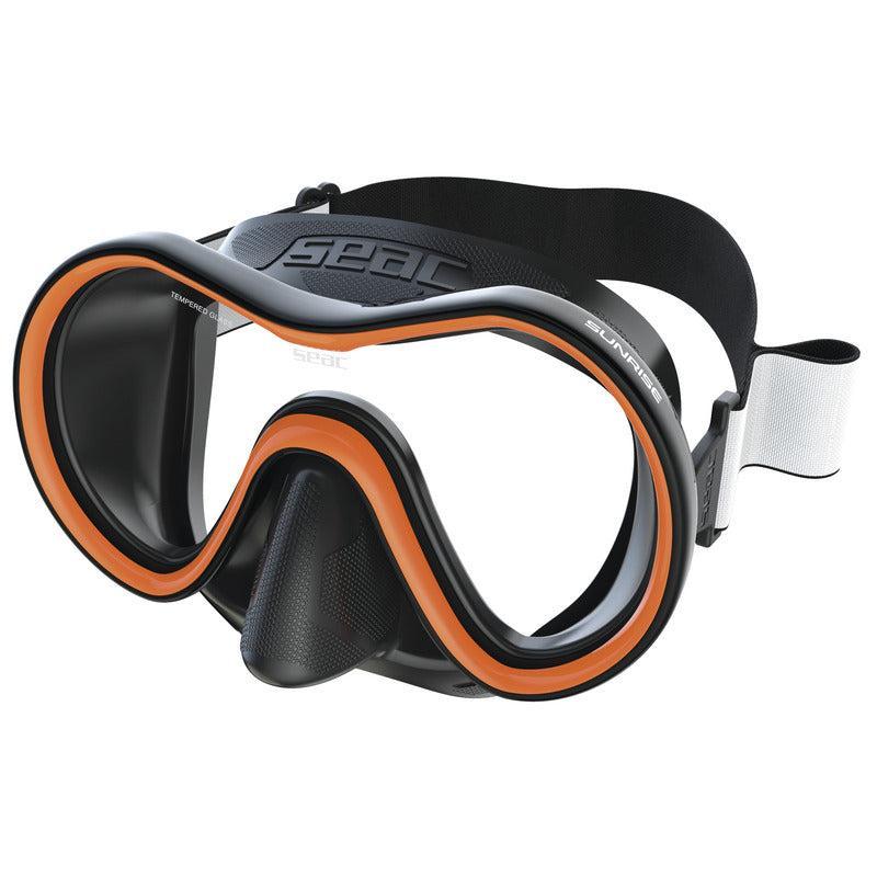 Seac Sunrise Single Lens Tempered Glass Dive Mask